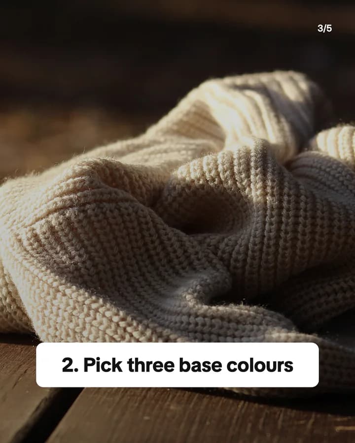 Slide 3: 2. Pick three base colours