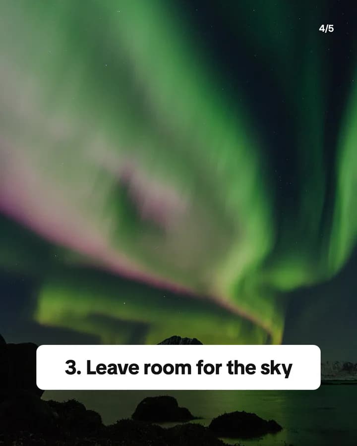 Slide 4: 3. Leave room for the sky