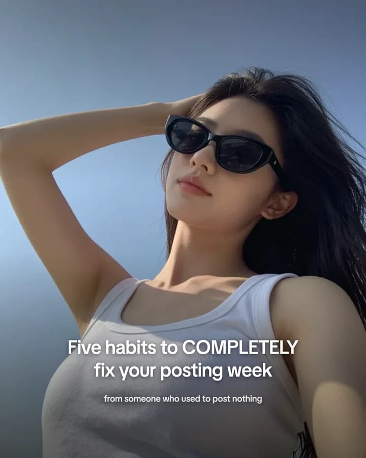 Slideshow cover: Five habits to COMPLETELY fix your posting week