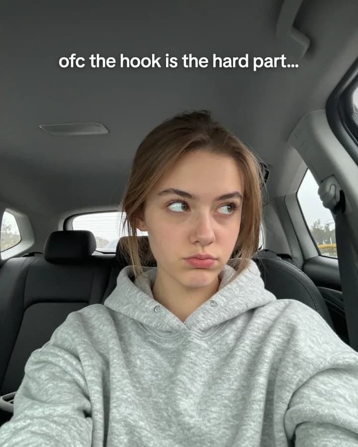 Slideshow cover: ofc the hook is the hard part