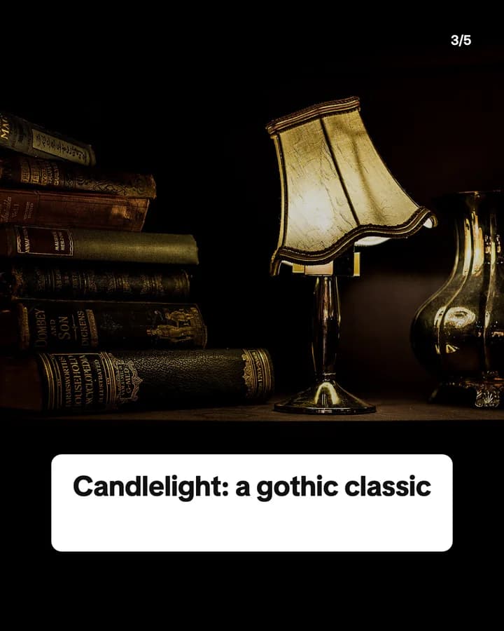 Slide 3: Candlelight: a gothic classic