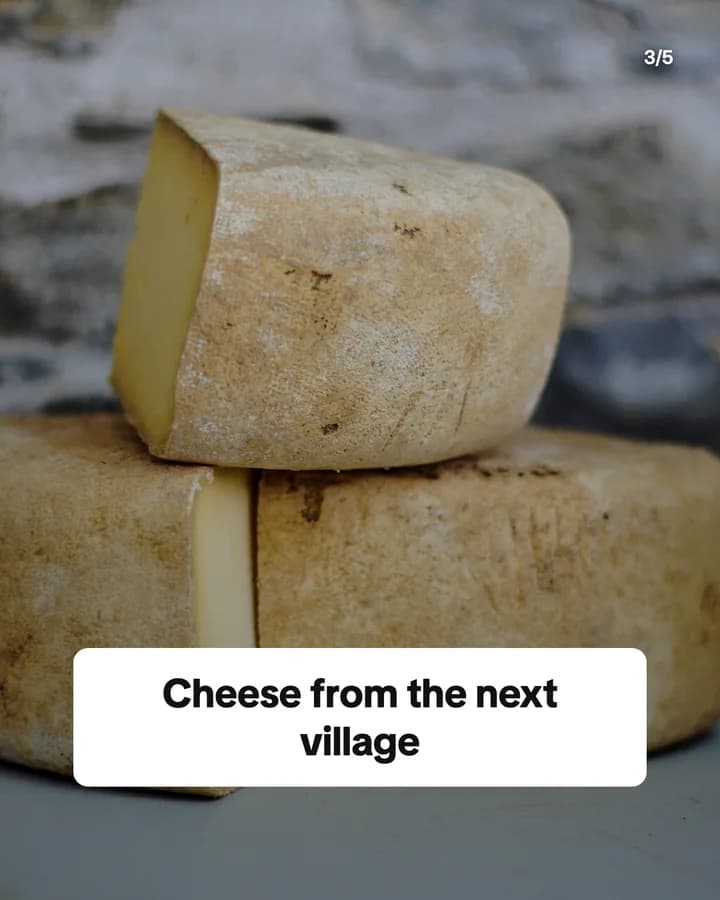 Slide 3: Cheese from the next village
