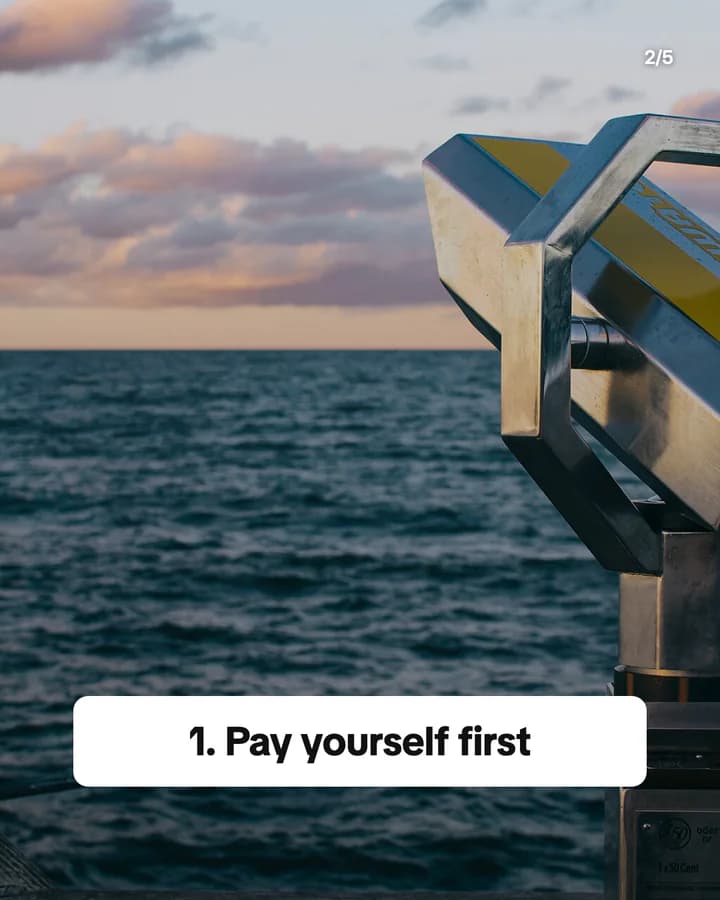 Slide 2: 1. Pay yourself first