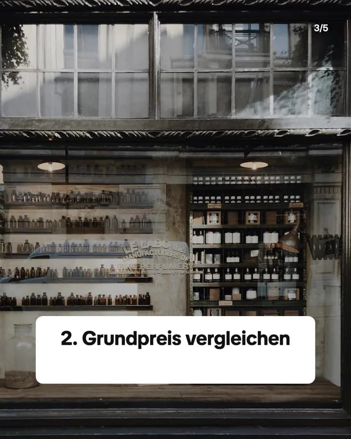 Slide 3: 2. Grundpreis vergleichen