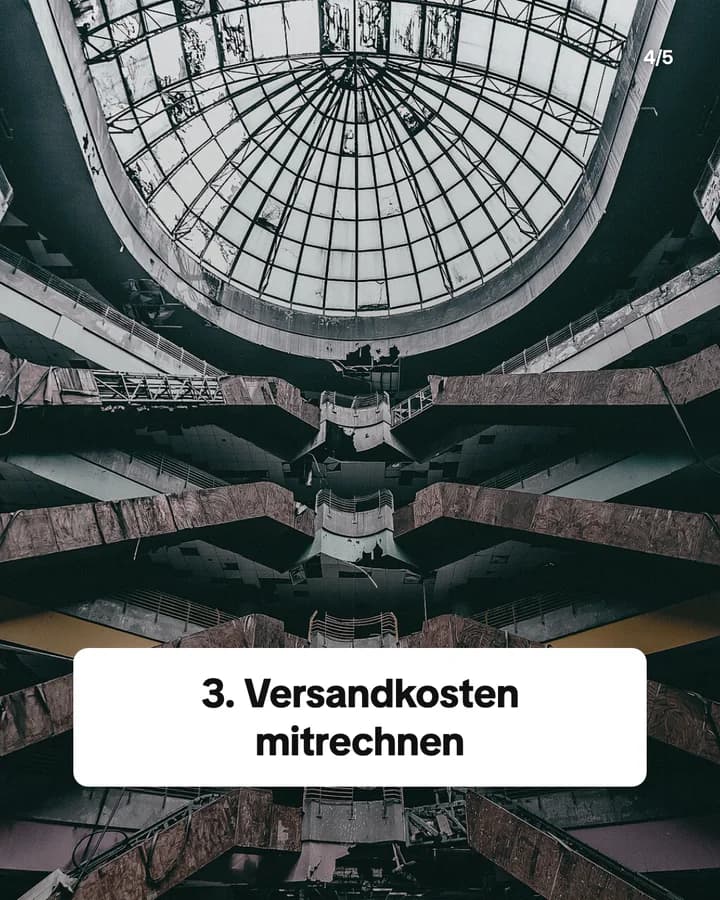 Slide 4: 3. Versandkosten mitrechnen