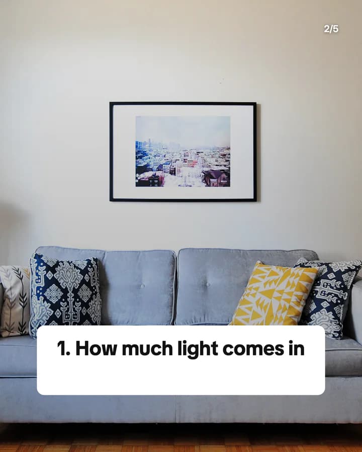 Slide 2: 1. How much light comes in