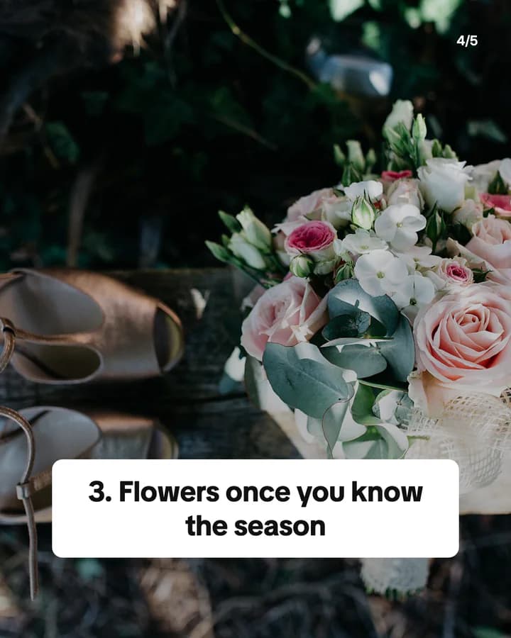 Slide 4: 3. Flowers once you know the season